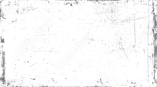 White background with scattered grey speckles and scratches creating a distressed texture effect grunge