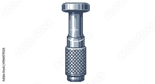 Close-up of a Precision Machined Metal Tool.