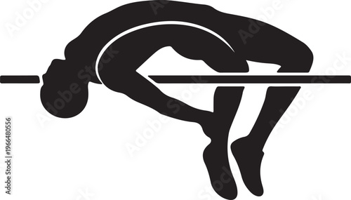Weightlifter Deadlift Silhouette, Strength Training Vector, Powerlifting Graphic, Gym Brand Logo
