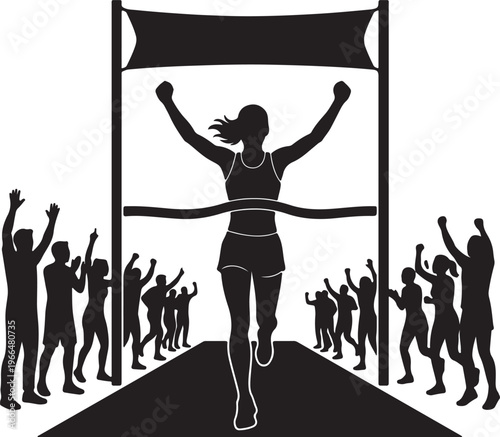 Sports Action Silhouette Collection, Dynamic Athlete Vector Art, Fitness and Sport Black Graphics, Athletic Performance Logo Design Elements