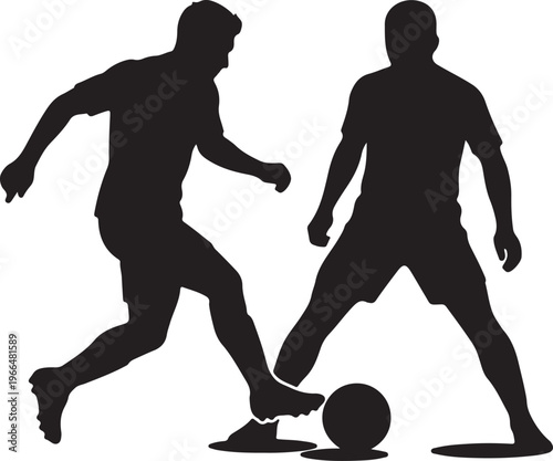 	Football Bicycle Kick Silhouette, Acrobatic Soccer Vector, Extreme Sports Graphic, Professional Athlete Logo