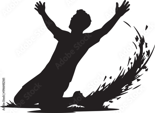 Football Bicycle Kick Silhouette, Acrobatic Soccer Vector, Extreme Sports Graphic, Professional Athlete Logo