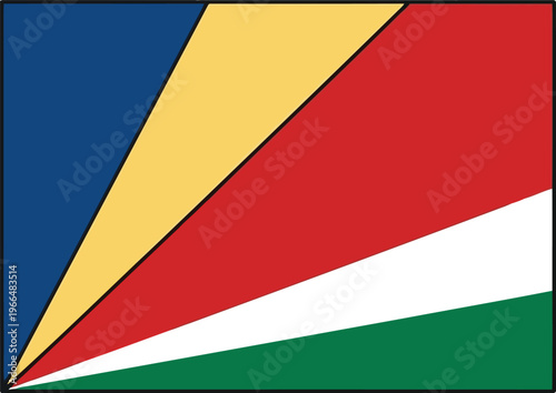 Official National Flag of Seychelles Isolated on White Background High Quality Vector Graphic Design Element Free Download Official National Flag of Seychelles Isolated on White Background High Quality Vector Graphic Design Element - GFXLoad