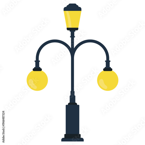 Vintage Street Lamp Illustration