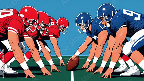 American football players celebrating a touchdown on the field during a game