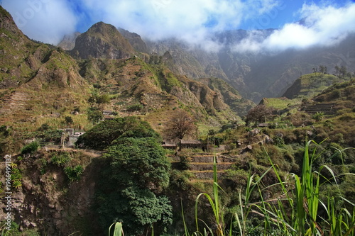 Scenic view of Paul valley in Cape Verde
