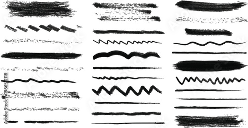 Abstract grunge paint brush stroke texture for design element vector illustration graphic resource image