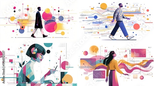 A stylish creative technologist merging data streams