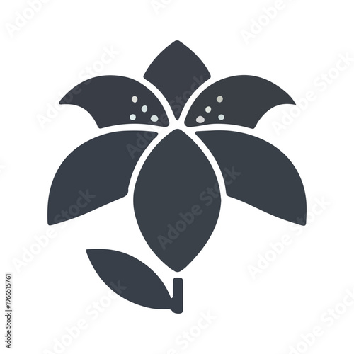 Stylized Lily Flower Icon