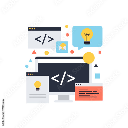 A simple and clean website navigation menu on a light gray background, conveying a sense of modernity and ease of use.