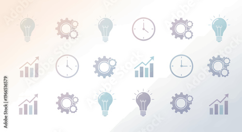 Business icons and symbols.