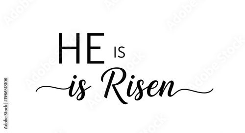 Easter inspirational quote He Is Risen.