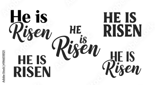 Easter resurrection inspirational quote typography.
