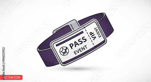 VIP Event Pass Wristband - Exclusive Access and Identification.
