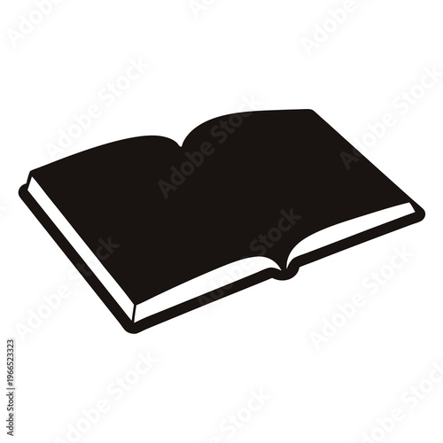 An open book silhouette illustrating the power of knowledge and learning