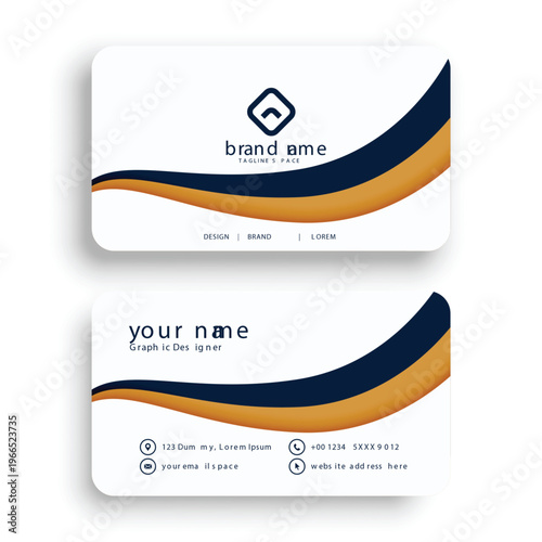 Modern Creative Business Card Design Template | Corporate Professional Branding Identity Card Set