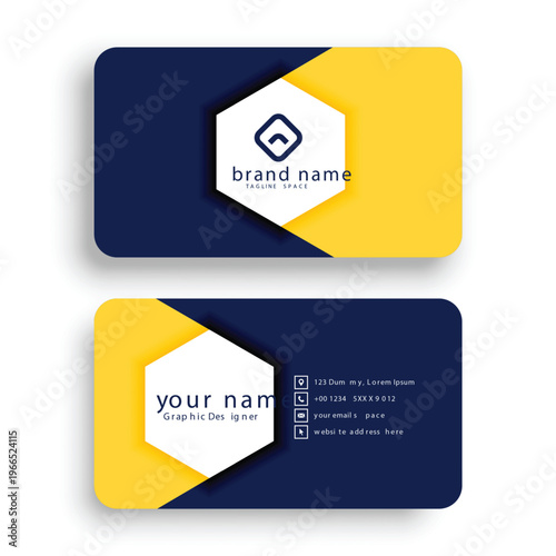 Modern Creative Business Card Design Template | Corporate Professional Branding Identity Card Set