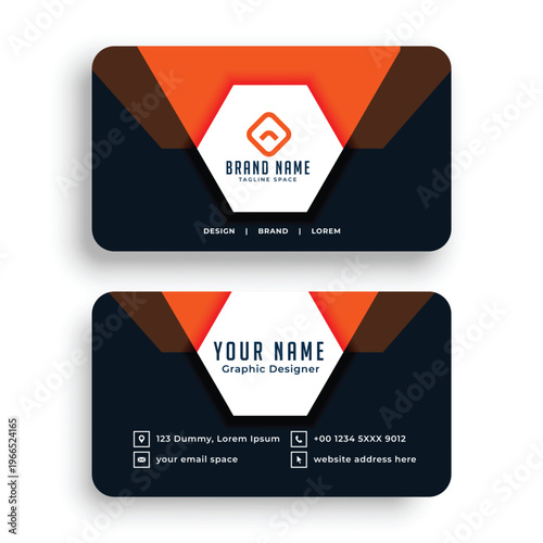Modern Creative Business Card Design Template | Corporate Professional Branding Identity Card Set