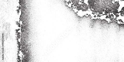 Distressed concrete wall texture with grunge effect, cracked surface, black stains and white background, aged industrial overlay, abstract background, weathered texture, rough texture, grungy texture