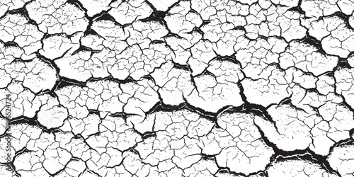 Cracked earth texture background, abstract pattern of dry soil fissures and grunge effect, weathered texture, monochrome texture, arid texture, drought texture, ground texture