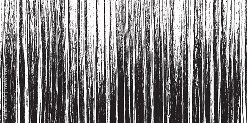 Black and white vertical distressed grunge texture background. abstract grungy streaks overlay for design elements, rough surface effect, and vintage look, vertical lines, overlay graphic, ink splash