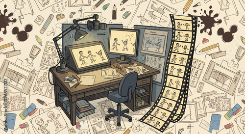 Animation Film Maker Workstation.