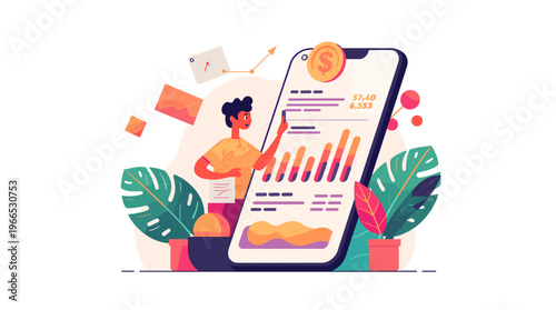 A young professional feeling confident and determined while working in a modern office.