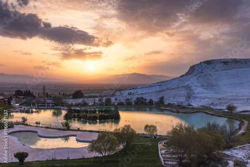 View towards beautiful Pamukkale