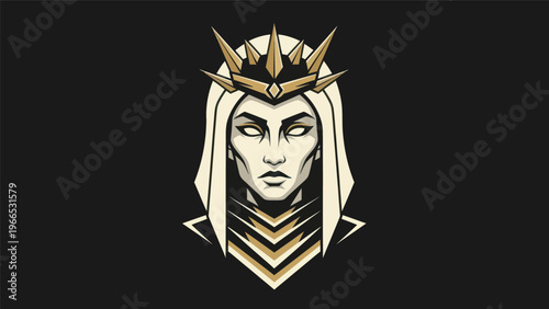 Woman with crown illustration