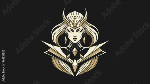 Woman with crown illustration