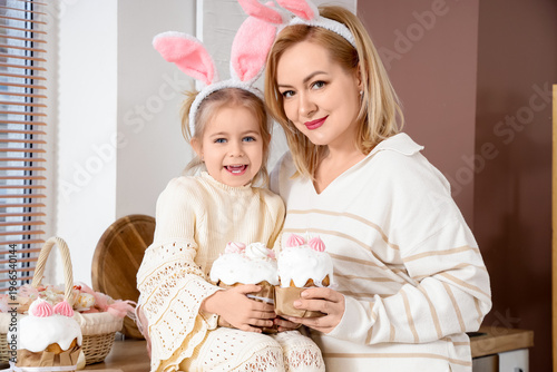 Happy mother and daughter i...