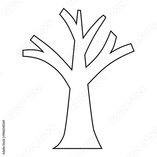 Bare Tree Illustration Outline
