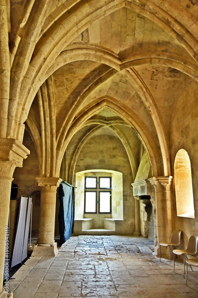 Obraz premium La Roque d'Antheron: interni dell'Abbazia di Silvacane, Luberon, Provenza, Francia