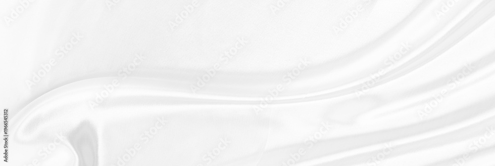 Obraz premium White gray satin texture that is white silver fabric silk panorama background with beautiful soft blur pattern natural.