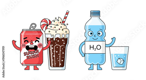 Sweet Soda Versus Healthy Water A Fun Comparison of Beverages and Their Ingredients