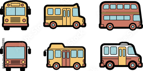 vector illustration of school bus