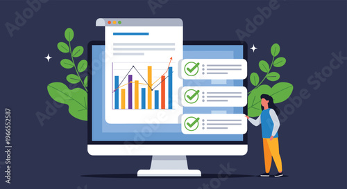 Professional investor balancing stock and bond bags while standing on a large gold coin to represent wealth management.