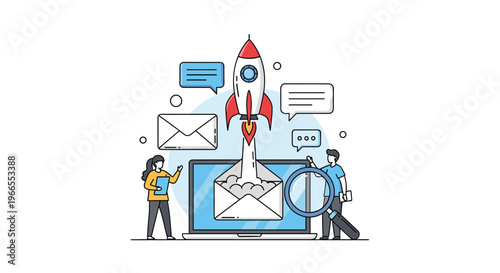 Happy user celebrating positive online video reviews and high ratings displayed on multiple computer screens in an office.