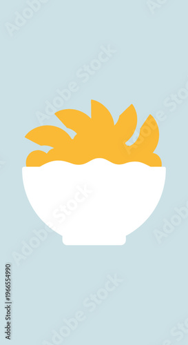 White Bowl Filled with French Fries.