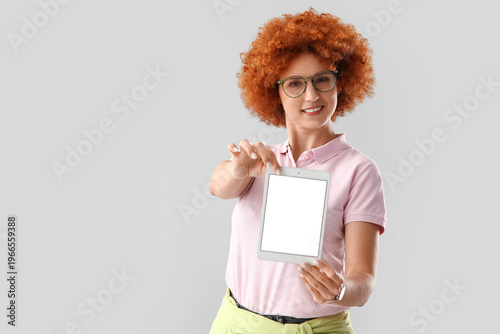 Young female programmer sho...