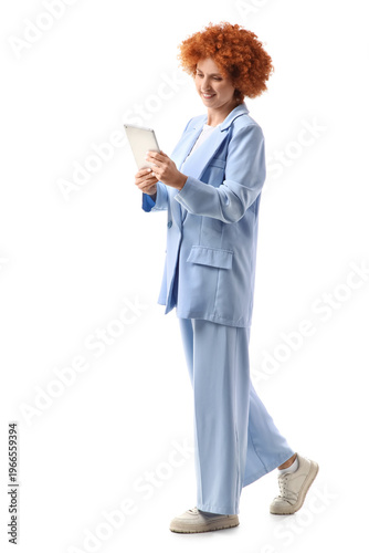 Young female programmer wit...