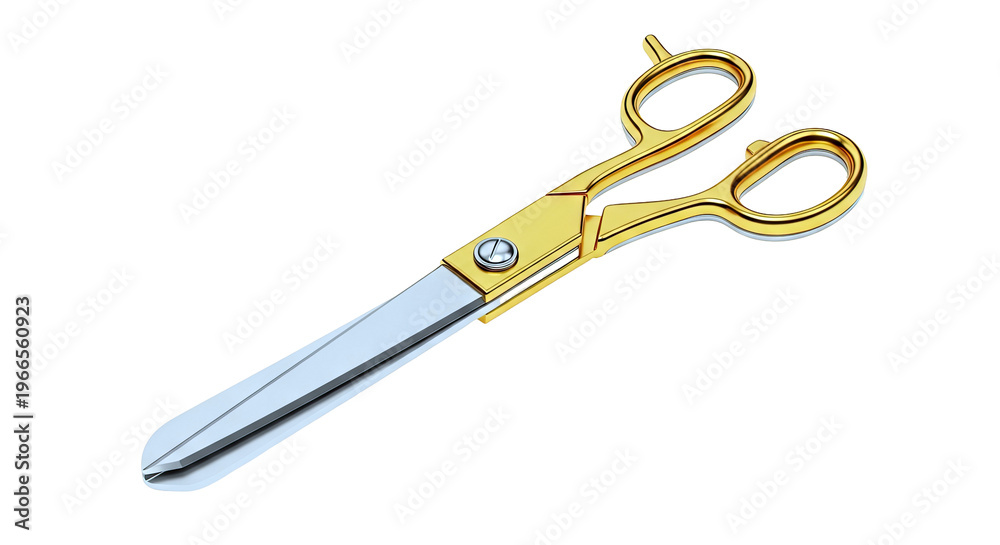 Obraz premium Luxury Gold and Silver Tailor's Shears