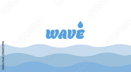 シンプルなブルーのバナーイラスト　夏バナー　夏の背景素材　抽象背景
