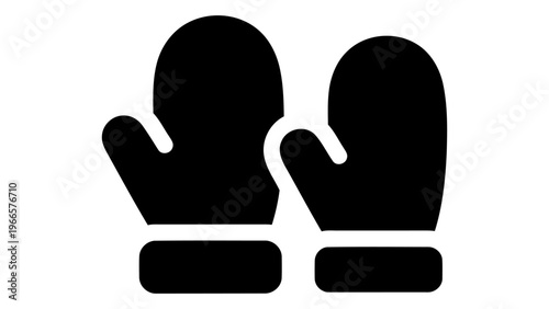 Winter gloves icon representing warmth and insulation
