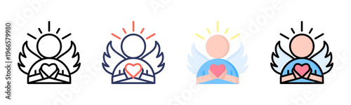 Humility icon sheet multiple style collection