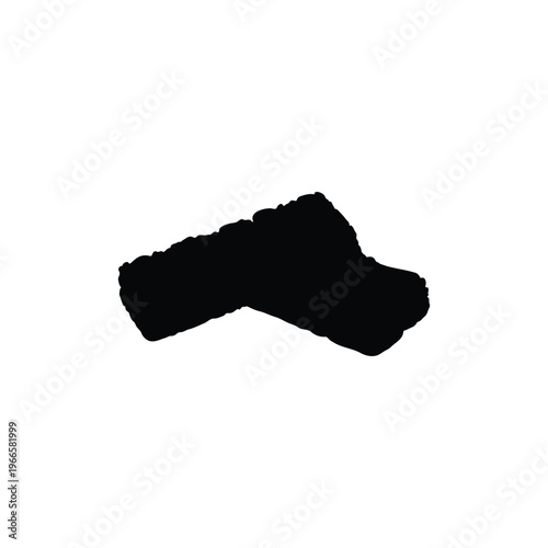 Granola bars silhouette icon vector illustration.
