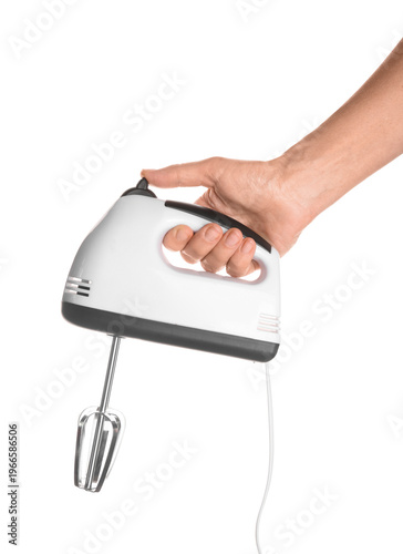 Female hand with electric m...