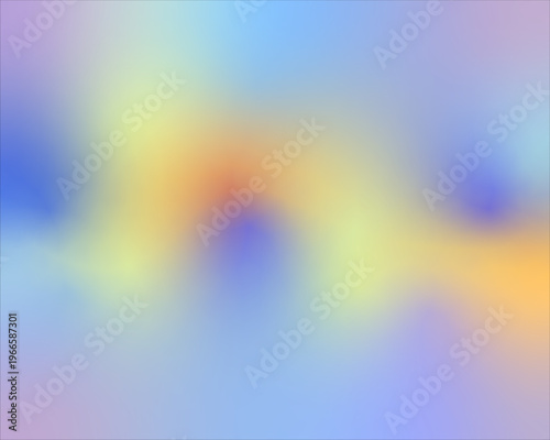 Holographic mesh gradient abstract background with soft colorful blur