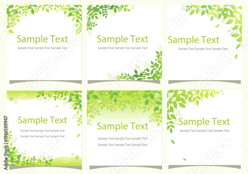 爽やかな新緑のフレームセット