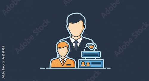 Leadership and Hierarchy - A Visual Representation of Organizational Structure.